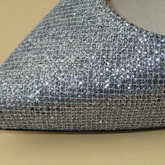 NIB MICHAEL KORS 40F3BRHS1D GLITTER BRENA HEELS - Picture 5 of 6